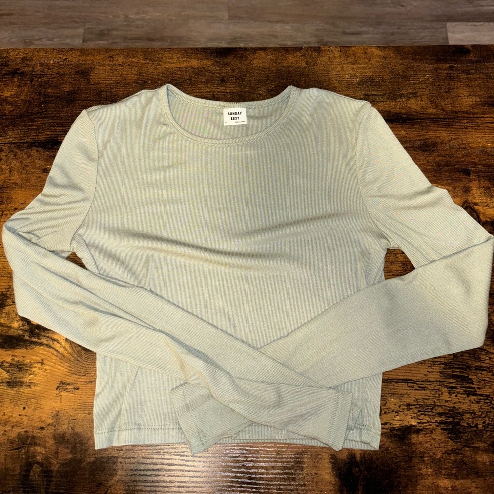Aritzia Sunday Best Bliss Longsleeve Crop